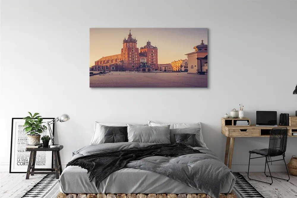 Zdjęcie na płótnie Poranek przy Bazylice w Krakowie