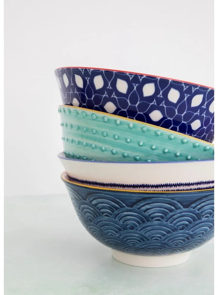 Zestaw 4 misek ceramicznych Kitchen Craft, ø 16,5 cm