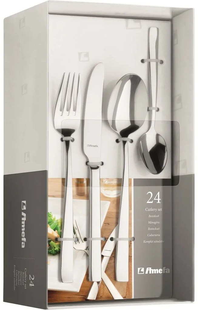 Amefa 24-częściowy zestaw sztućców Martin
