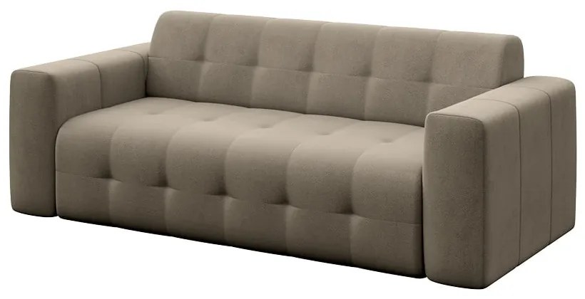 Jasnobrązowa aksamitna sofa 223 cm Tuil – Rodier