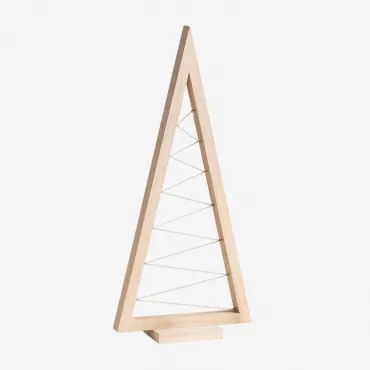 Choinka Z Drewna Sosnowego Elwood Brązowy Naturalne Drewno & ↑60 Cm - Sklum