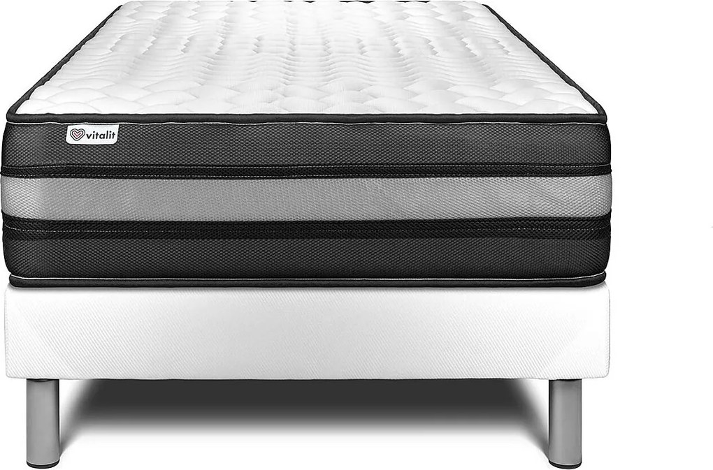 lózka z materacem VITAL POWER ZEN 120 x 200 cm Rama lózka Bialy