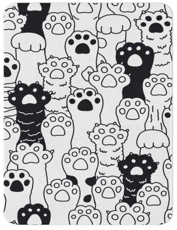 Czarno-biały dywan dziecięcy 80x140 cm Happy Paws – Oyo Concept