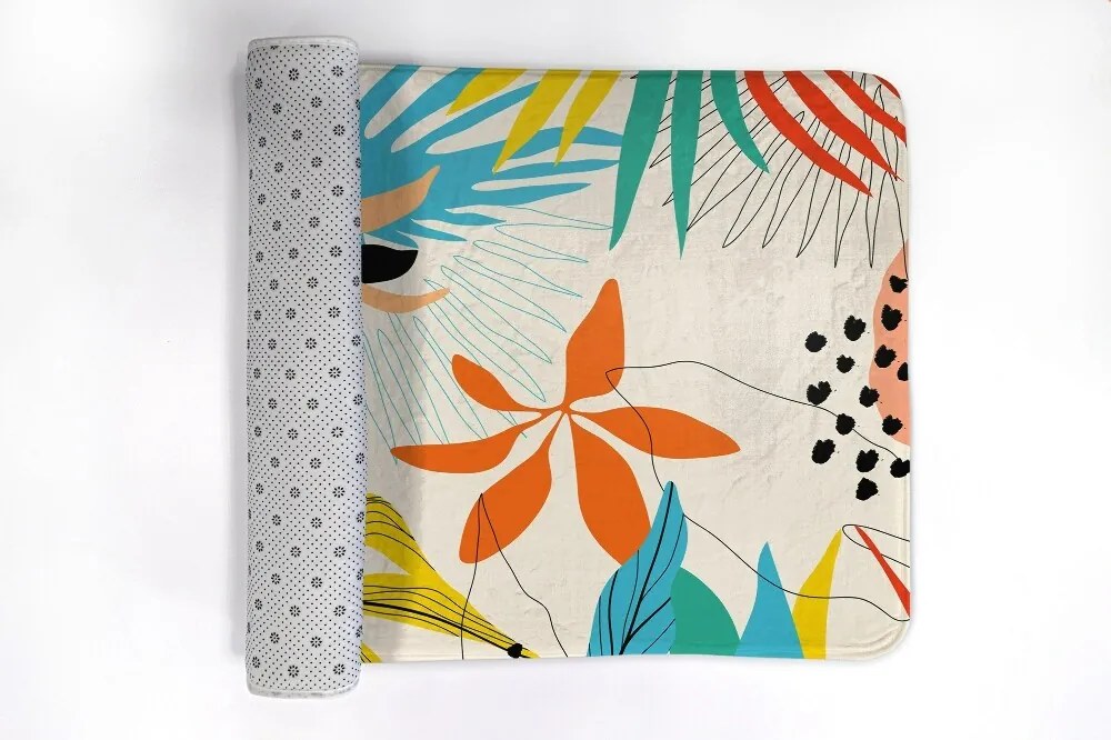 Dywanik łazienkowy Dywanik łazienkowy Rośliny wzór