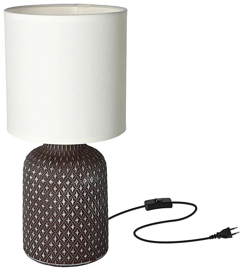 Lampa stołowa INER 1xE14/40W/230V brązowy