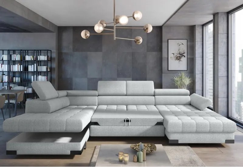 Narożnik SELVA XL z funkcją spania i pojemnikiem WERSAL