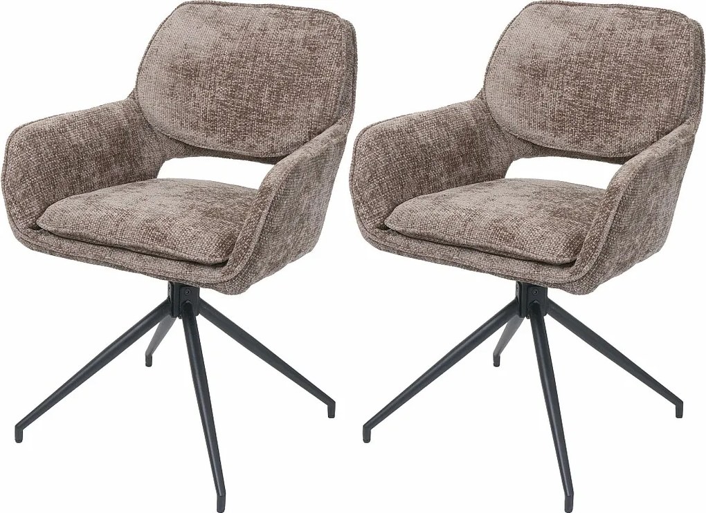 Krzesło do jadalni MCW-N74 (zestaw 2 sztuk),  brązowy