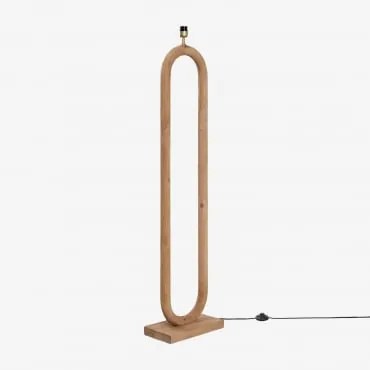 Podstawa Lampy Podłogowej ↑140 Cm Z Drewna Mango Tyberiańskiego Drewno Mango - Sklum