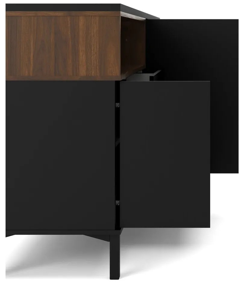 Czarna komoda 176x90x49 cm Roomers – Tvilum