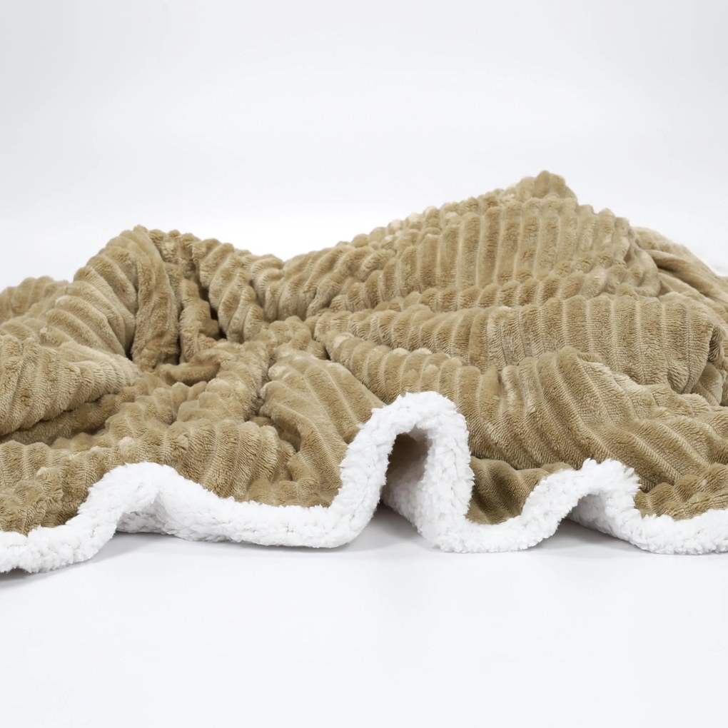 Koc dwustronny z barankiem 130 x 170 cm