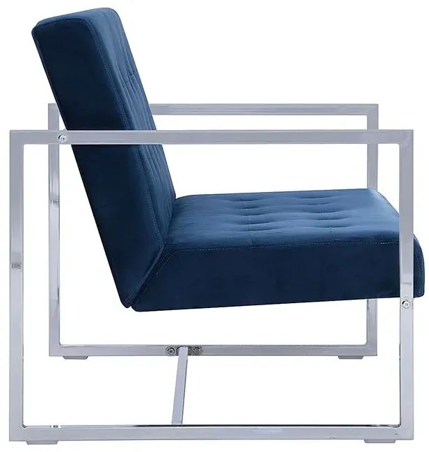 Granatowa sofa 2-osobowa - Aparro