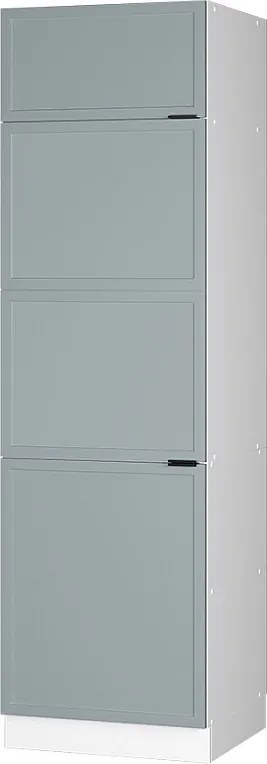 Szafka na lodówkę jasnoniebiesko-szary 60x58.1x206.8 fame-line