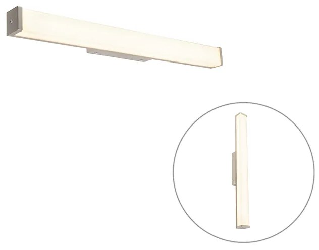 Nowoczesna lampa ścienna do łazienki ze stali 62 cm IP44 - Cascada Nowoczesny Oswietlenie wewnetrzne