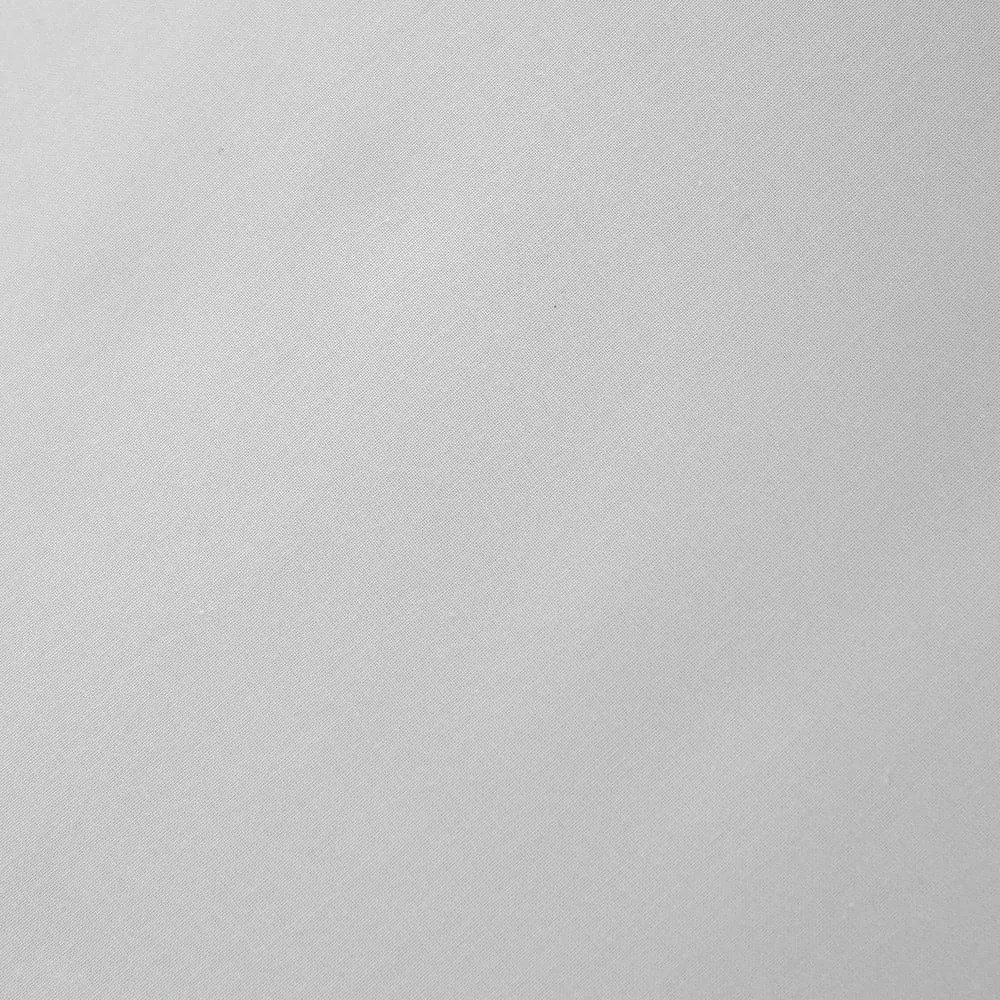Szare prześcieradło z perkalu bawełnianego z gumką 185x200 cm Cotton Percale – Bianca