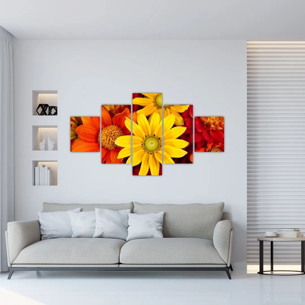 Obraz kwiatów (125x70 cm)