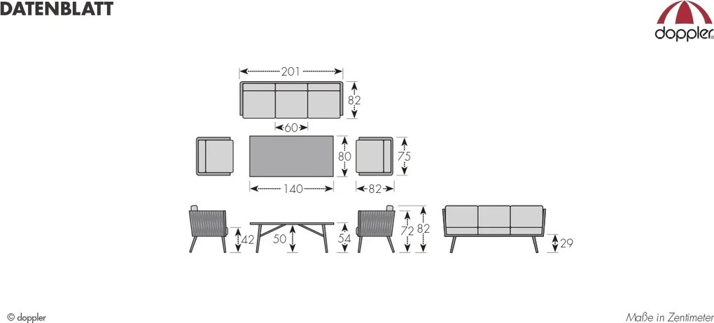 Doppler RIVA EXPERT antracyt, 3+1