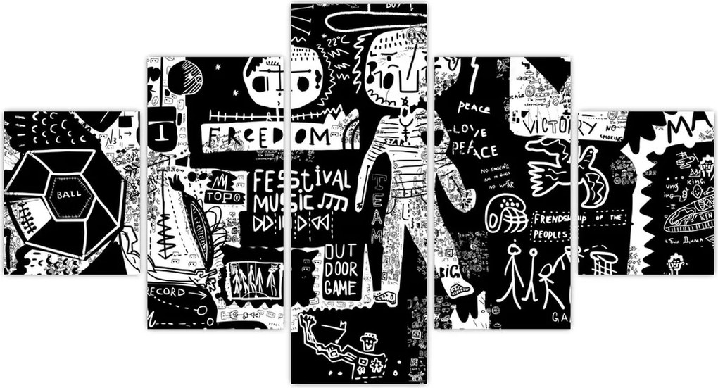 Obraz - Graffiti (125x70 cm)