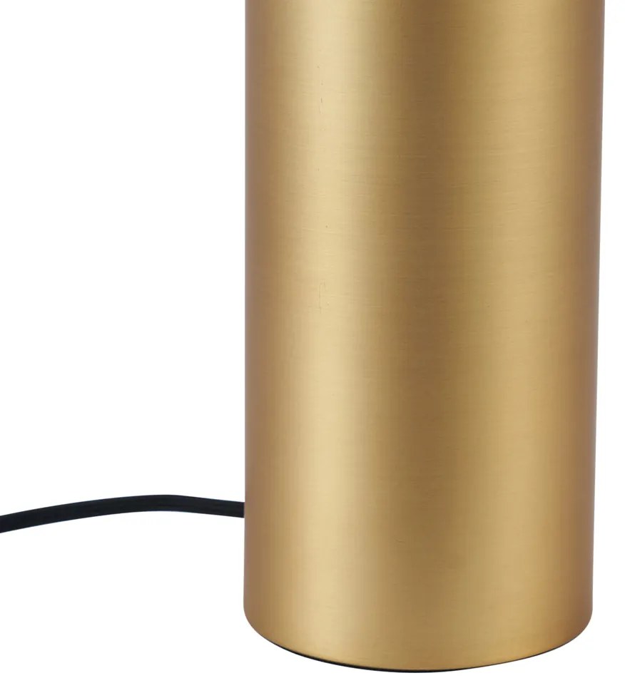 Nowoczesna lampa stołowa mosiężna 24 cm - Cylinder Nowoczesny Oswietlenie wewnetrzne