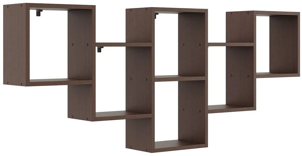Skandynawska półka do biura w kolorze wenge - Corsaro