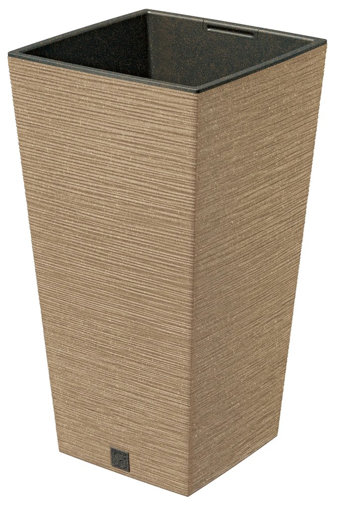Donica ogrodowa kwadratowa Furu Square Eco Wood 50 cm naturo PROSPERPLAST