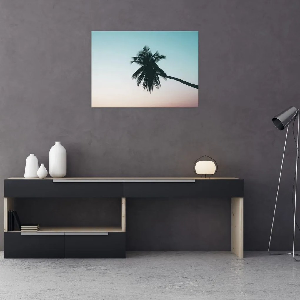 Obraz na szkle - Palma na Bali (70x50 cm)