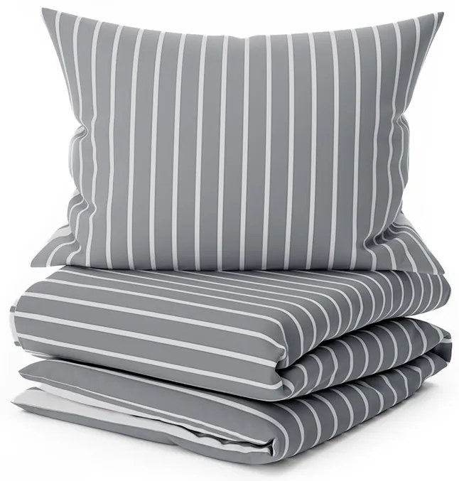 PrzytulneMieszkanie.pl PrzytulneMieszkanie.pl Pościel z bawełny Renforcé CAPRIVI szare z kieszenią hotelową Rozmiar pościeli: 70 x 90 cm | 140 x 200 cm