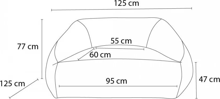 Żółty worek do siedzenia z imitacji futra Lilibet – Bobochic Paris