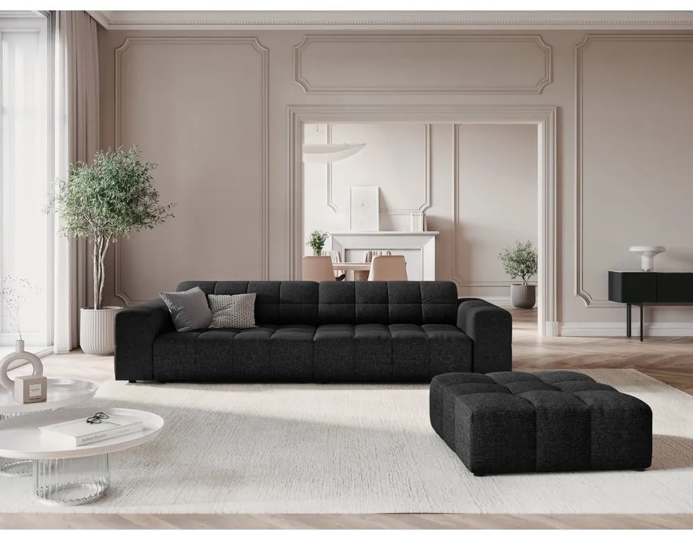 Antracytowa sofa 244 cm Chicago – Cosmopolitan Design