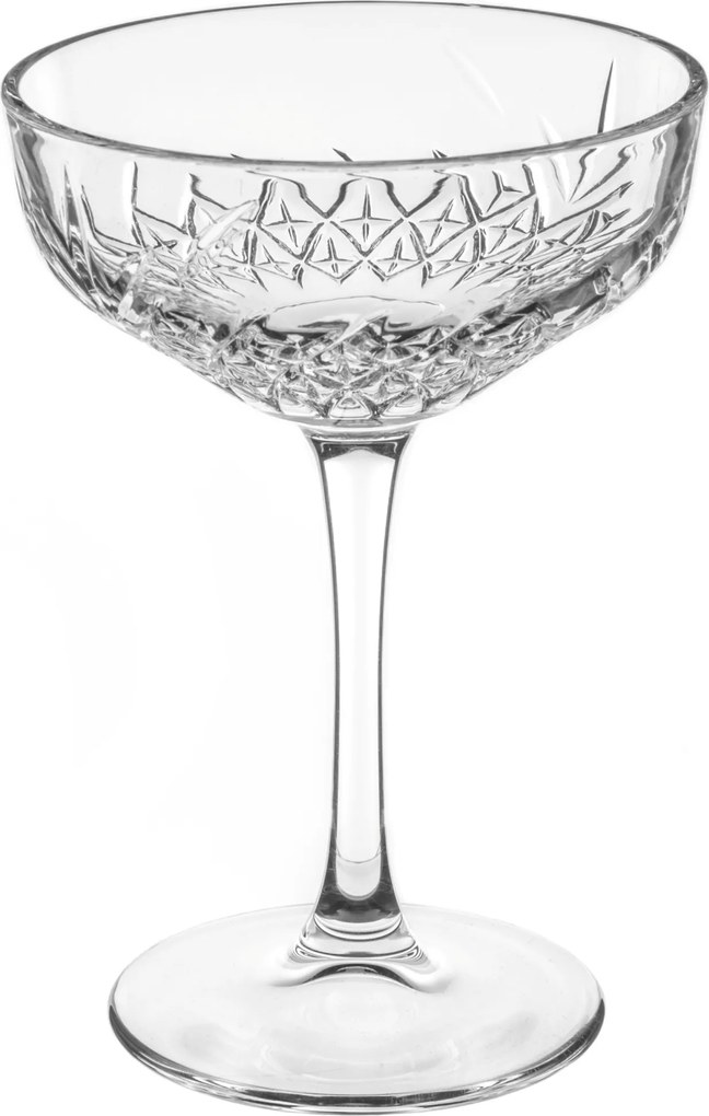 Kieliszki do szampana płaskie, 4 sztuki, 250 ml