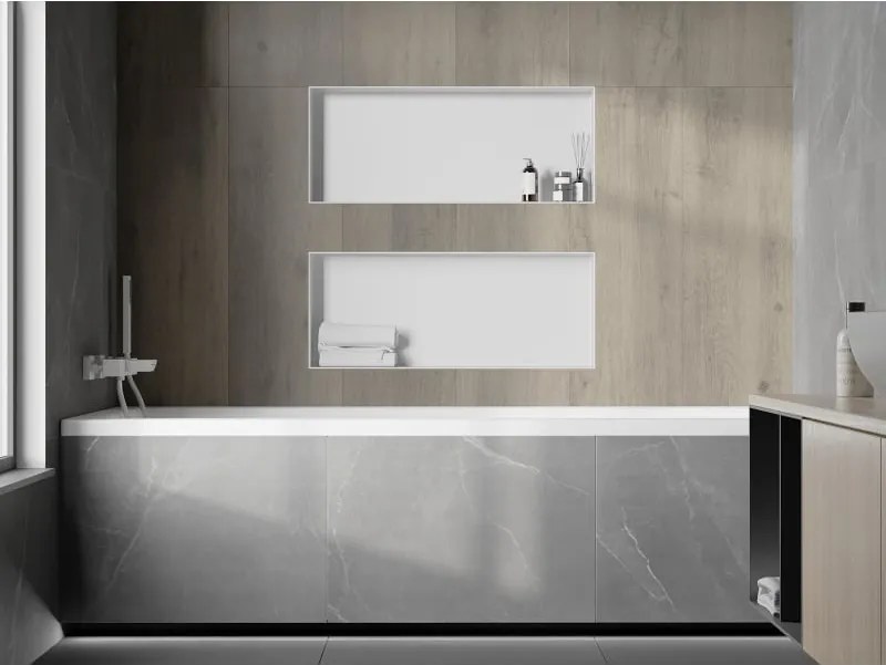 Mexen X-Wall-NR półka wnękowa bez kołnierza 75 x 30 cm, biała - 1921753010