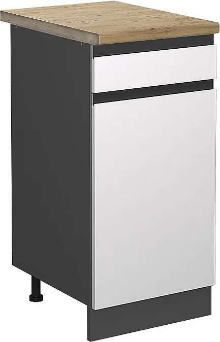Szafka dolna do kuchni biały 40x60x81.6 r-line
