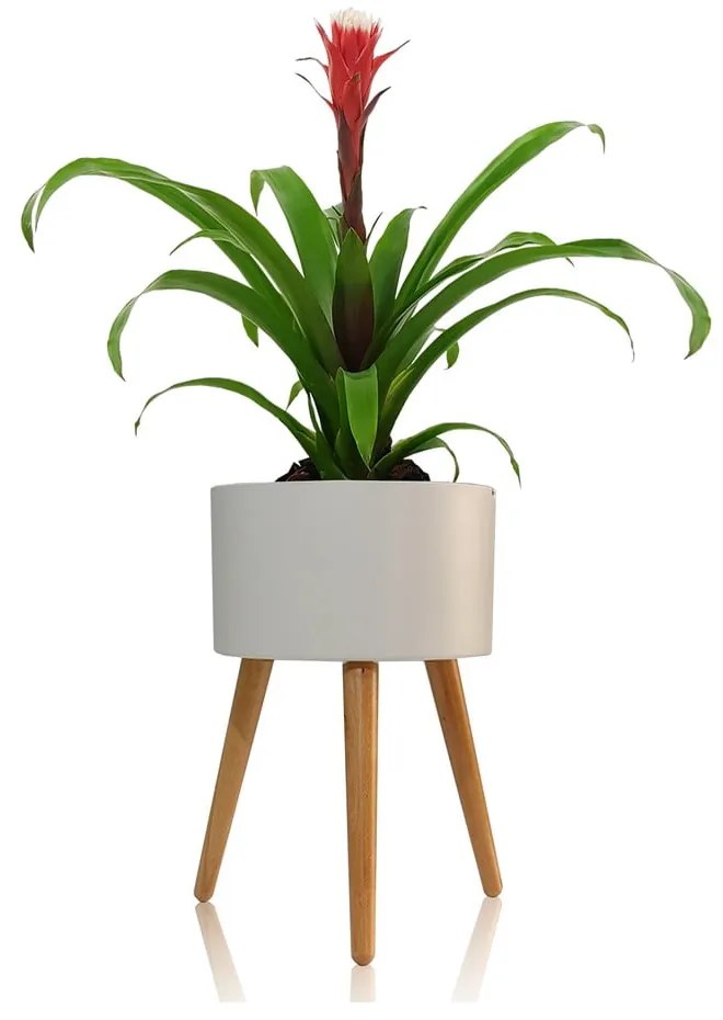 Biała doniczka samonawadniająca Tomasucci Calla, ø 33 cm
