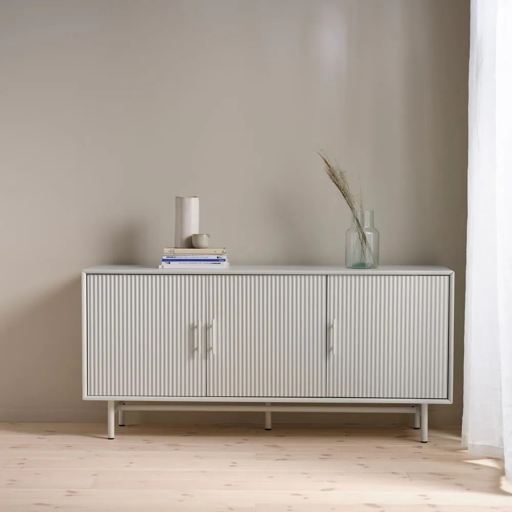 Szara komoda 160x75x45 cm Palma – Unique Furniture