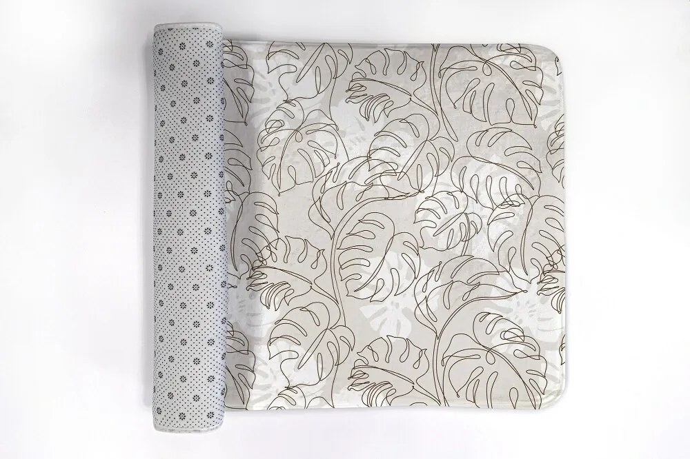 Dywanik łazienkowy antypoślizgowy Dywanik łazienkowy antypoślizgowy Liście monstery