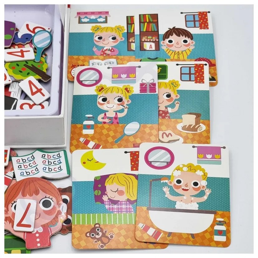 Tooky toy puzzle drewniane pudełko magnetyczne