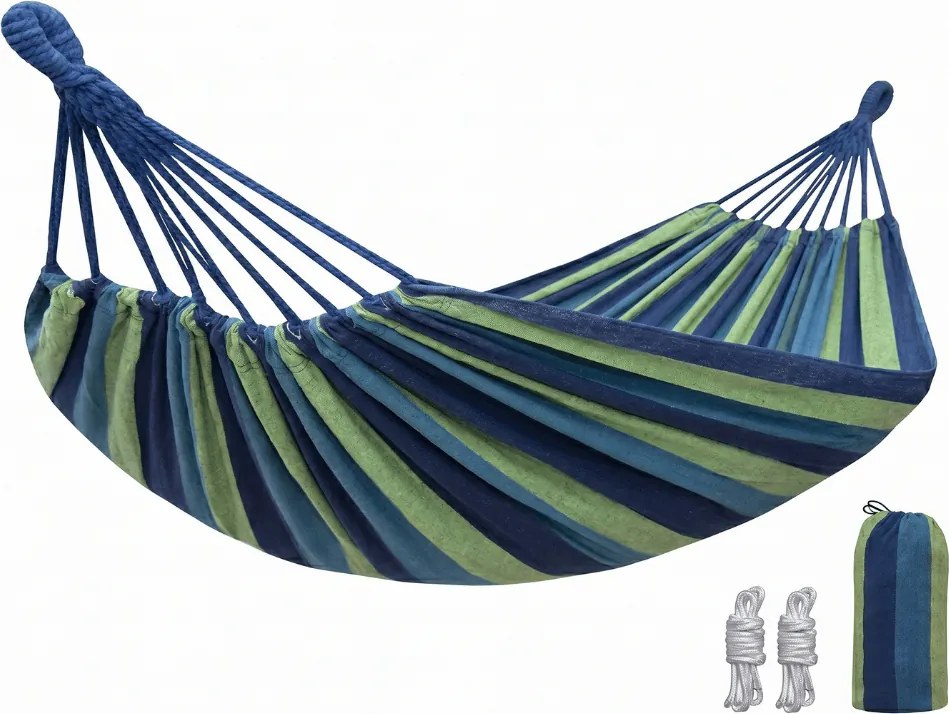 Hamak ZENVIO 200x80 cm, niebieski + torba gratis