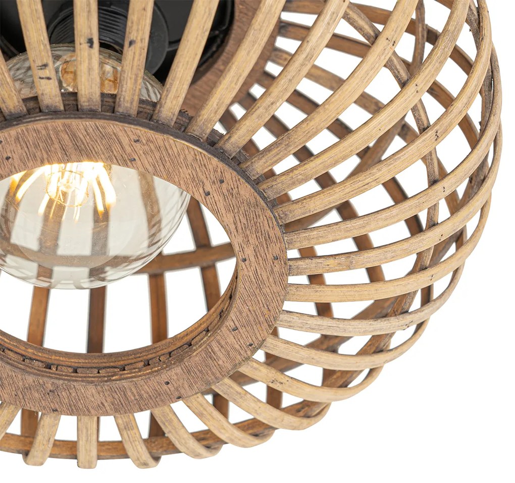 Orientalna lampa sufitowa bambusowa - AmiraKolonialny Oswietlenie wewnetrzne