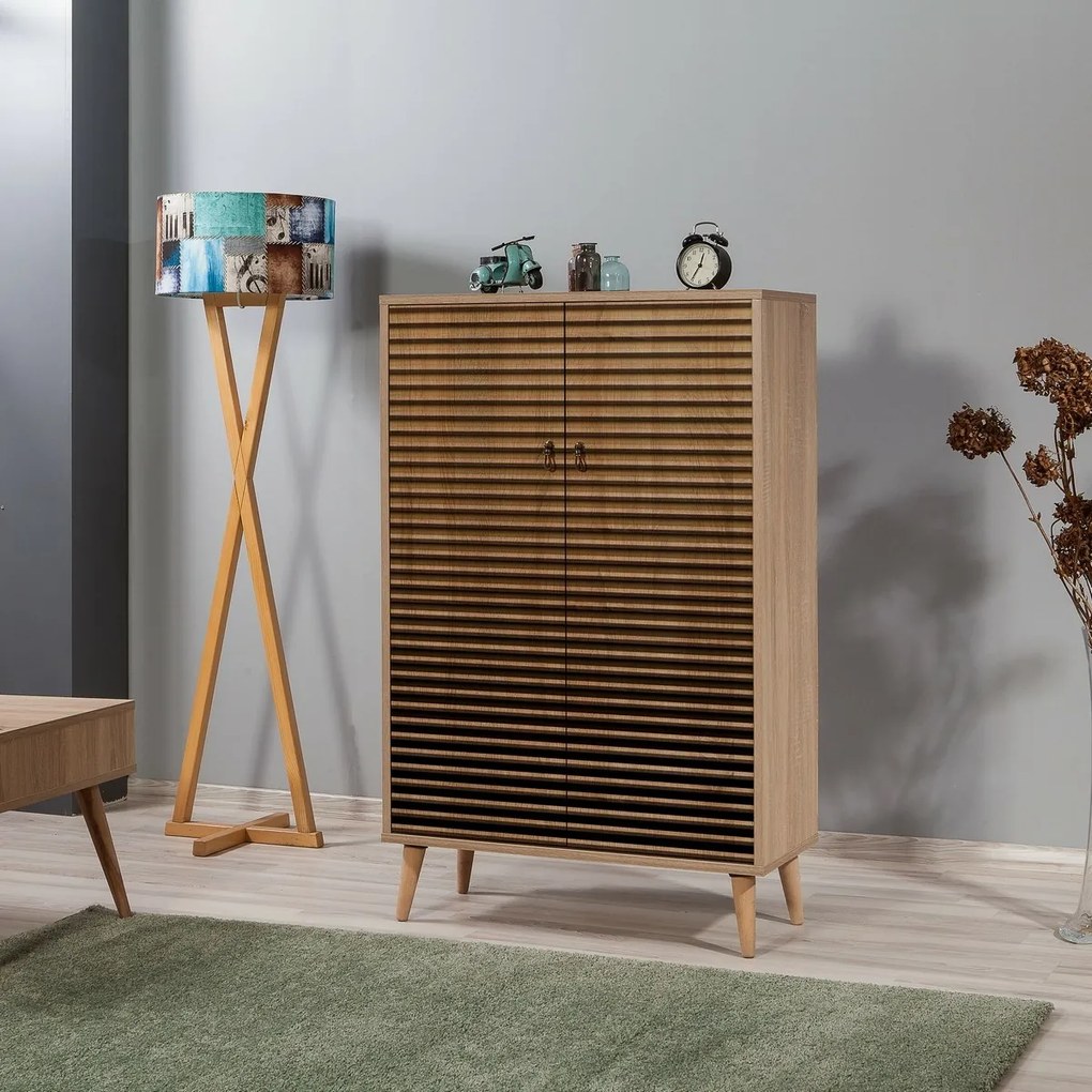 Szafka Mega Sonoma Oak Stripes I