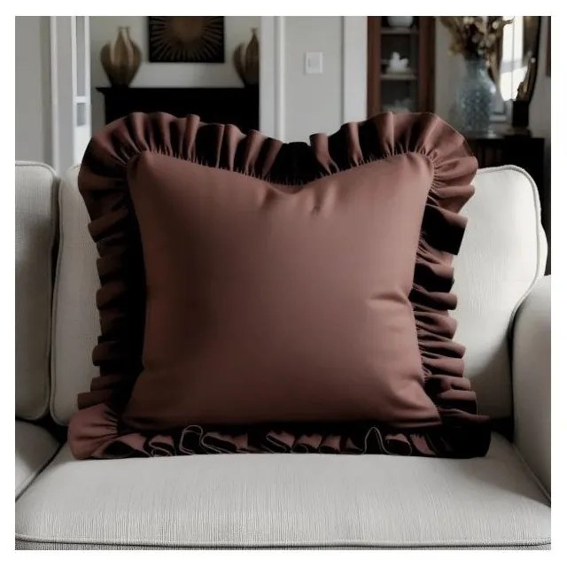 Poszewka na poduszkę z mieszanki bawełny 40x40 cm Ruffled – Mila Home