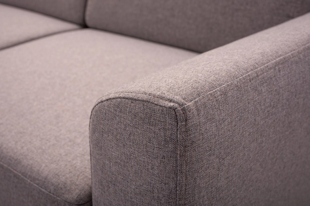 Masseno Narożnik SAPORE z funkcją spania i pojemnikiem na pościel Narozniki L, Rozkładana sofa - Beżowy, DENVER 05