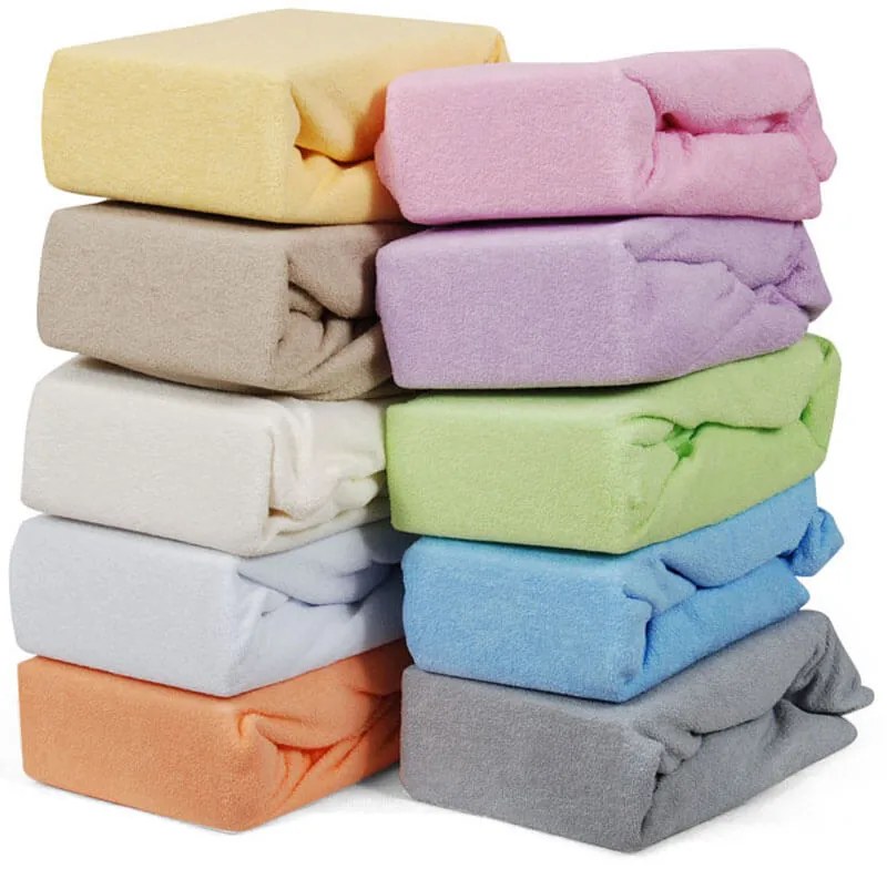 Prześcieradło Frotte z Gumką - Bawełniane 120x60 cm