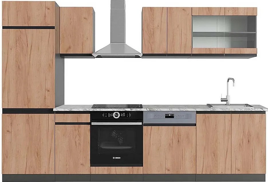 Aneks kuchenny złoty dąb power/antracyt 300x60x81.6 r-line