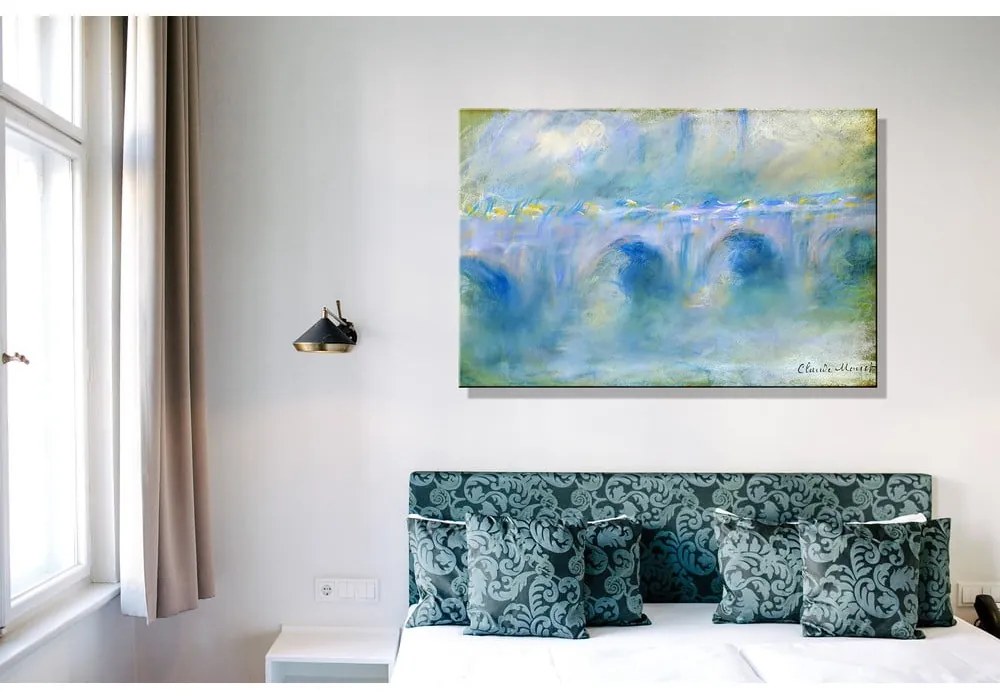 Reprodukcja obrazu Claude'a Moneta – Le Pont de Waterloo, 90x60 cm