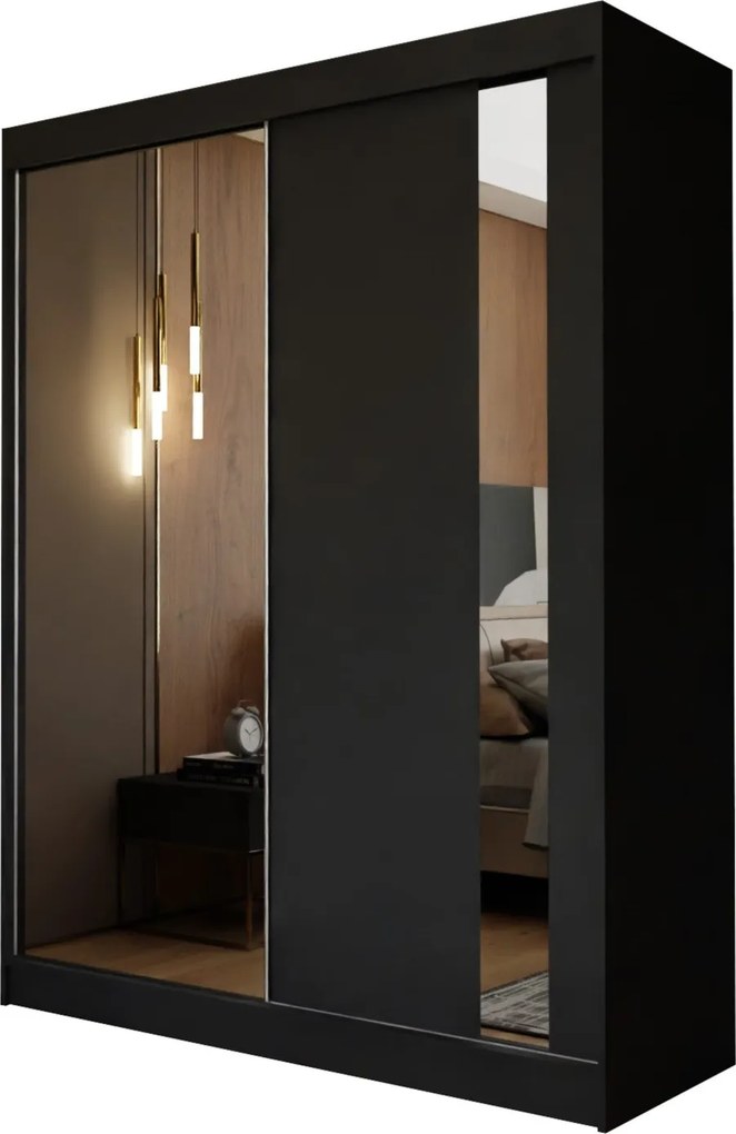 Szafa GRAZIA - Czarny / Bez szuflad / 160 cm