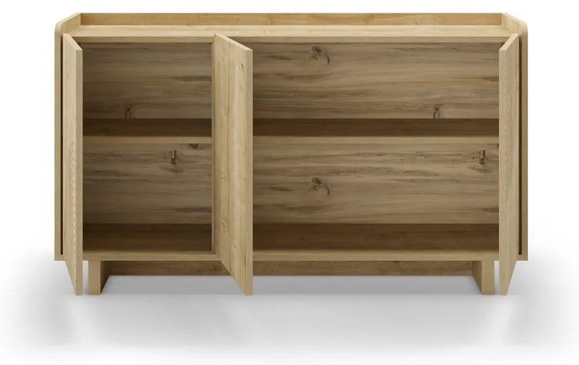 Komoda w dekorze dębu w naturalnym kolorze 140x80x40 cm Daira – Marckeric