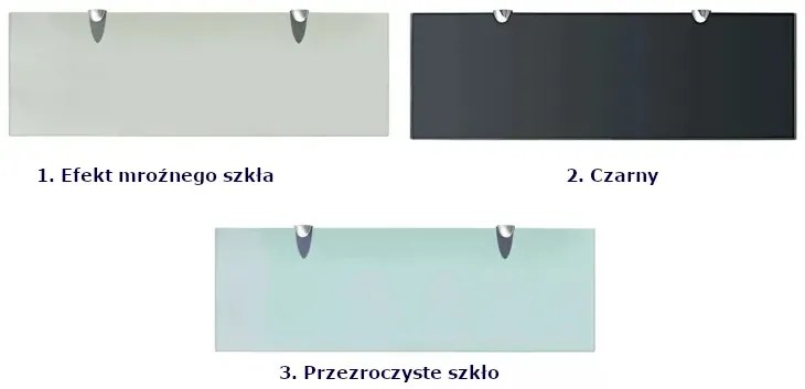 Mleczna szklana półka do łazienki 60x20 - Vitrea