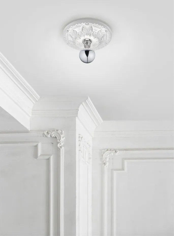 Biała lampa sufitowa ø 30 cm Lilly – Trio