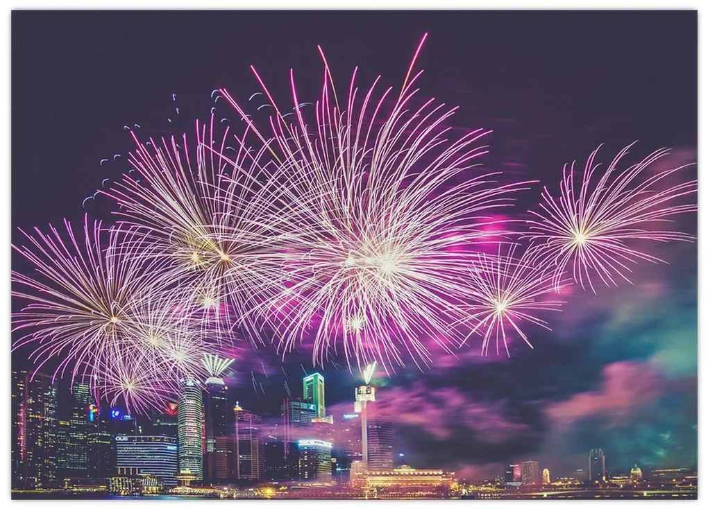 Obraz fajerwerków (70x50 cm)