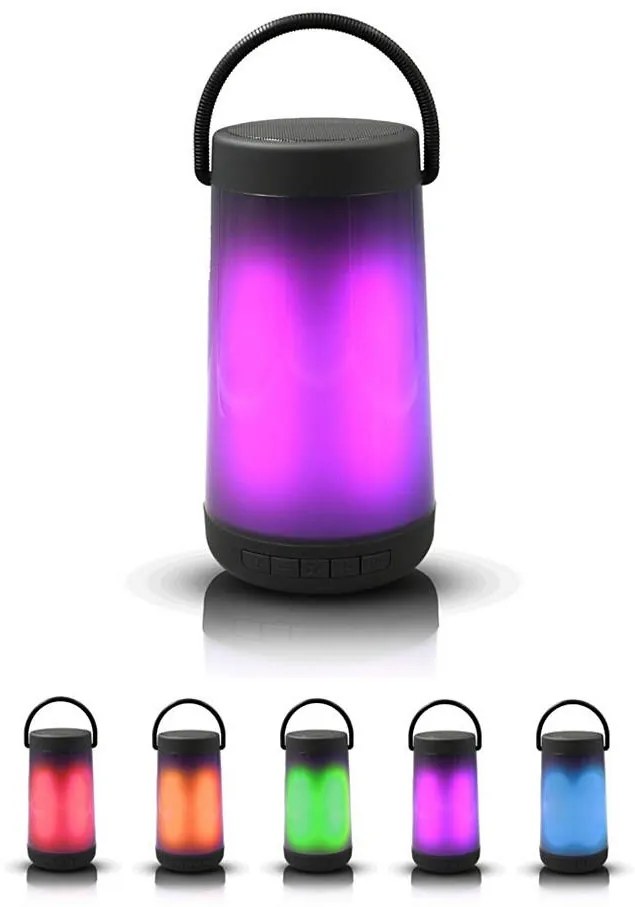 LED RGB Lampa stołowa z głośnikiem Bluetooth 5W/3,7V