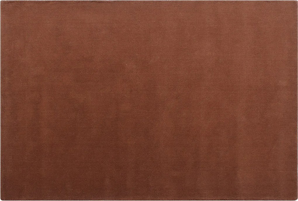 Dywan 100% wełna tkany ręcznie - 160 x 230 - Terracotta - 1800g/m² - SELINA